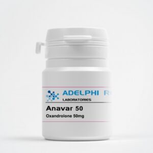 Adelphi Research Anavar 50mg tablets in branded packaging