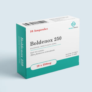 Boldenox 250 mg Boldenone Undecylenate injectable solution by Novotex Pharma, 10 mL vial front view