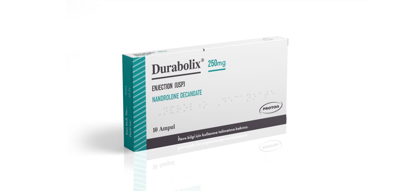 Durabolix Nandrolone Decanoate 250 mg/mL by Proton Pharma, front view of packaging
