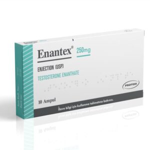 Enantex Testosterone Enanthate 250 mg/mL vial by Proton Pharma, front view