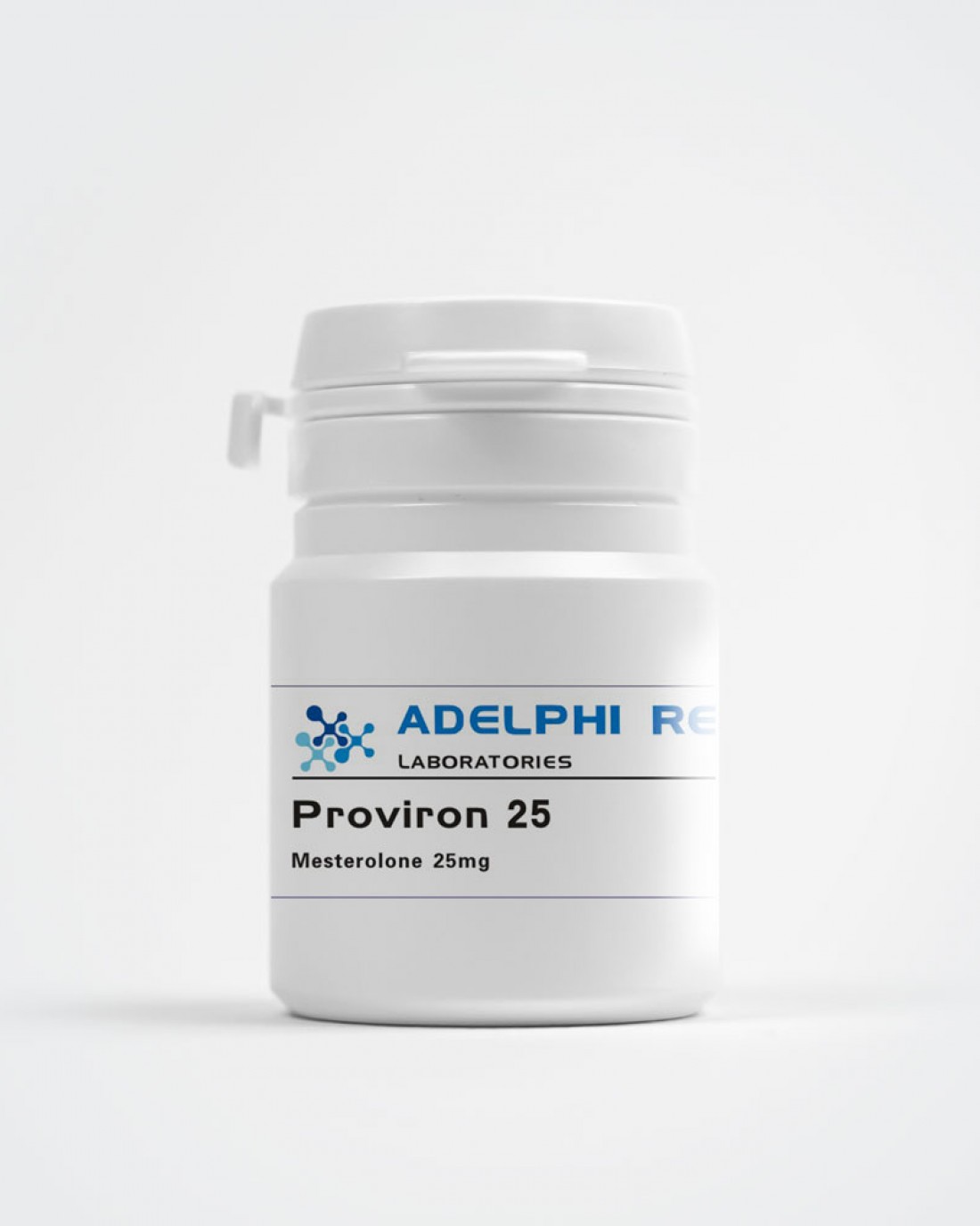 Adelphi Research Proviron 25mg tablets in labeled packaging