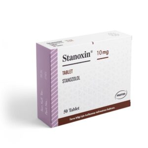 Stanoxin Stanozolol 10 mg 100 tablets by Proton Pharma, front view of packaging