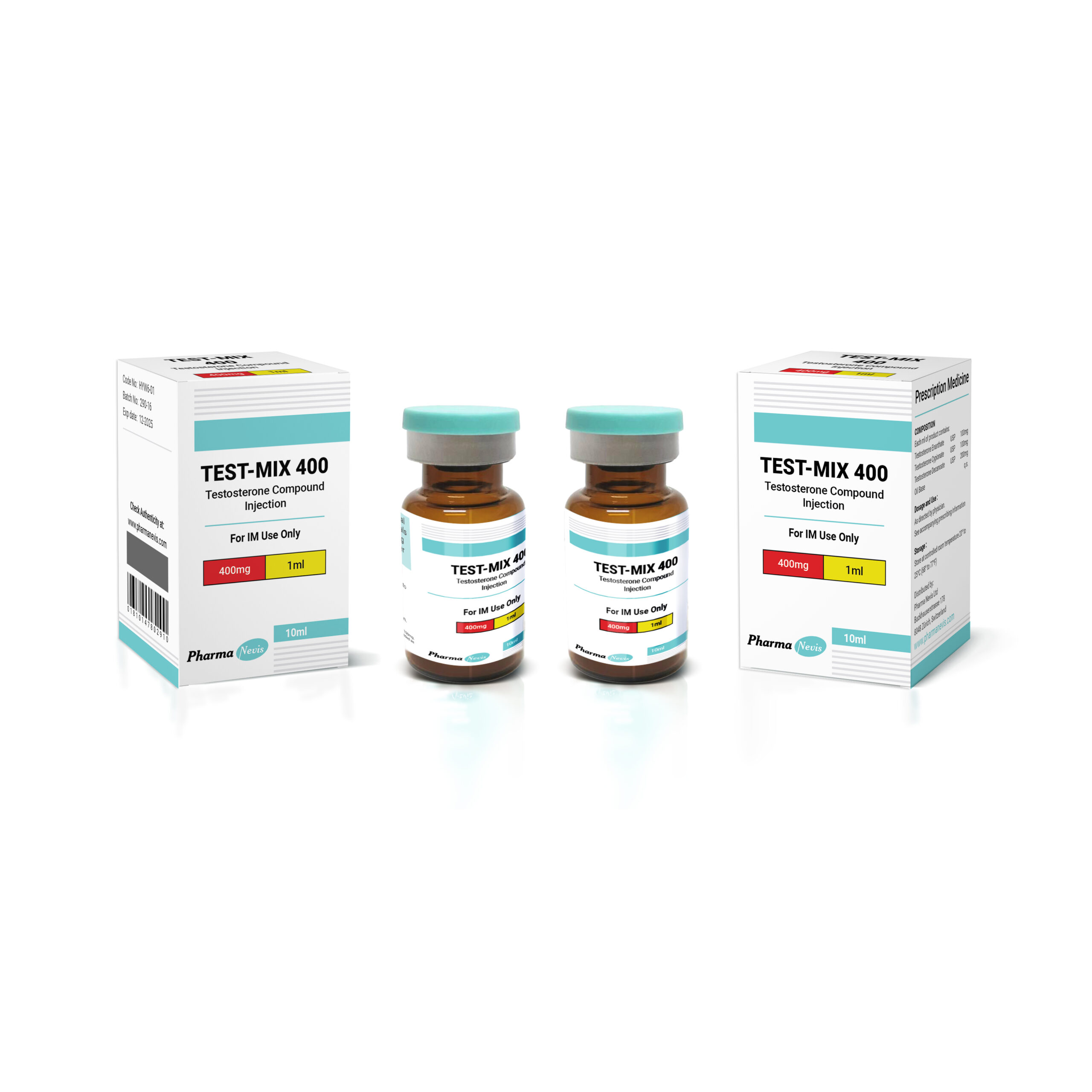 Test Mix 400 – Multi-ester testosterone injectable by Pharma Nevis