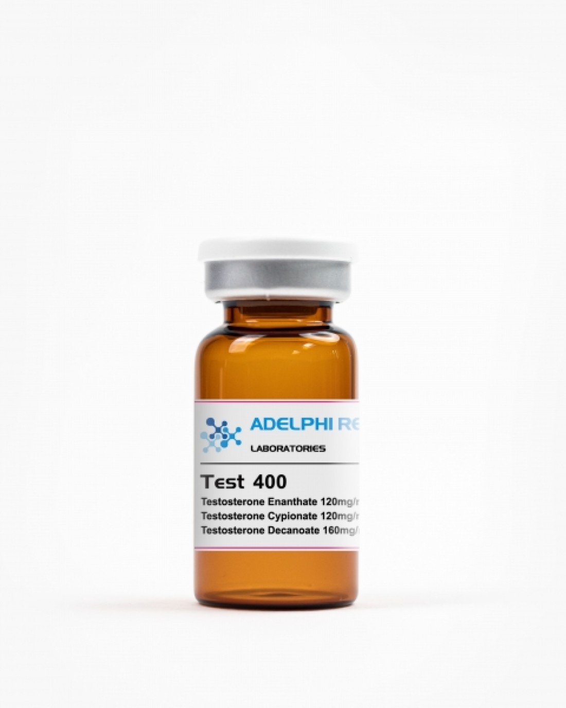 Adelphi Research Test 400 injectable vial labeled with testosterone blend