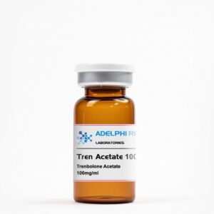 Adelphi Research Trenbolone Acetate 100mg/mL injectable vial with product label