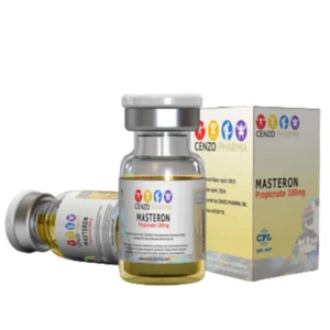 Cenzo Pharma Masteron Propionate 100mg/mL vial with product label and packaging.