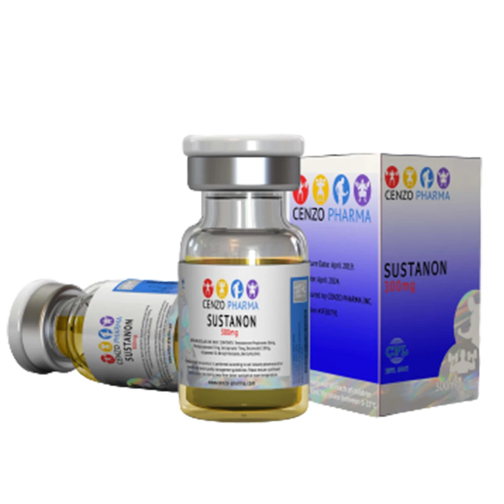 Sustanon 300mg/mL by Cenzo Pharma is a testosterone ester blend that supports rapid and sustained muscle growth, strength, and recovery.