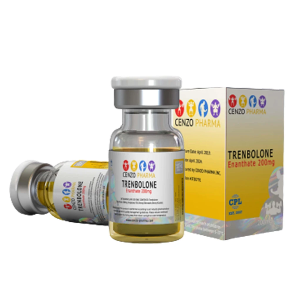Vial of Trenbolone Enanthate 200mg/mL by Cenzo Pharma with label