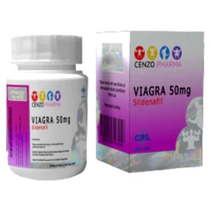 Box of Viagra 50mg 30 tablets by Cenzo Pharma