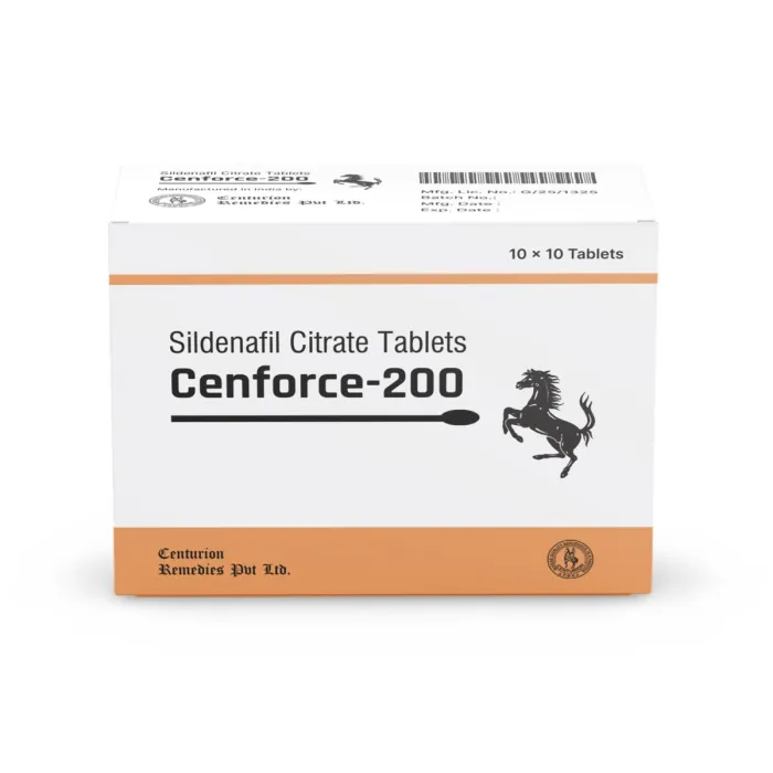 Cenforce 200 mg Sildenafil Citrate Tablets 100 Count – Centurion Laboratories