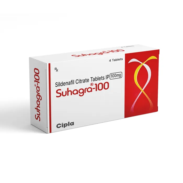 Suhagra 100 mg Sildenafil Citrate Tablets 4 Count – Cipla Ltd.
