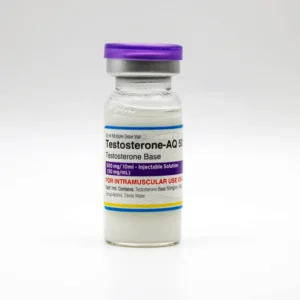 PharmaQo Testosterone AQ50 multidose 10 mL vial – 50 mg/mL aqueous testosterone suspension for clinical use
