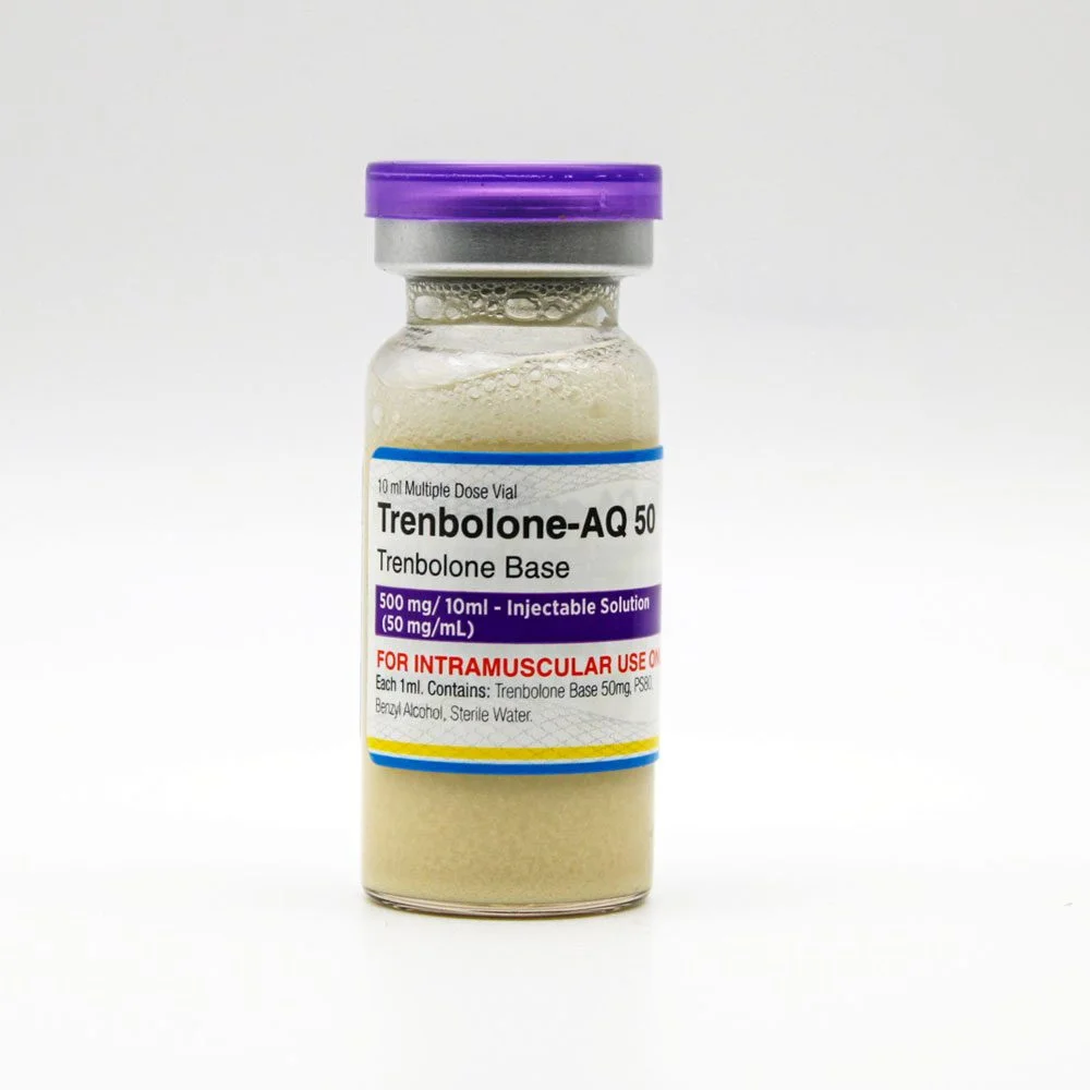 PharmaQo Trenbolone AQ 50 multidose 10 mL vial – 50 mg/mL Trenbolone Acetate aqueous injectable for research use
