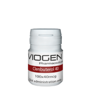 Clenbuterol 40 mcg tablets by Viogen Pharmaceuticals – 50-count oral compound for analytical research