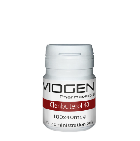 Clenbuterol 40 mcg tablets by Viogen Pharmaceuticals – 50-count oral compound for analytical research