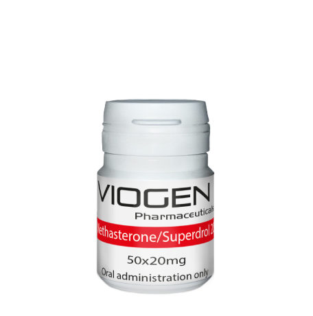 Superdrol 20 mg tablets by Viogen Pharmaceuticals for analytical use